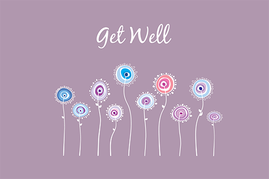 Get well soon cards (button)